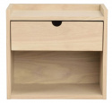Nachtkastje/Wandplank \'Hillmond\' - Licht eik