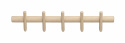 Hakenlijst \'Hillmond\' 65cm - Licht eik