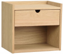 Nachtkastje/Wandplank \'Hillmond\' - Eik