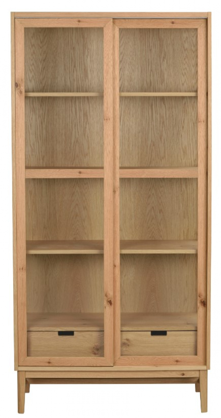 Vitrinekast \'Hazelton\' - Eik in de groep Meubels / Planken & opslag / Kasten en dressoirs bij Reforma (121152)