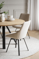 Eettafel \'Carradale\' Rond 130cm - Eik/V-poot