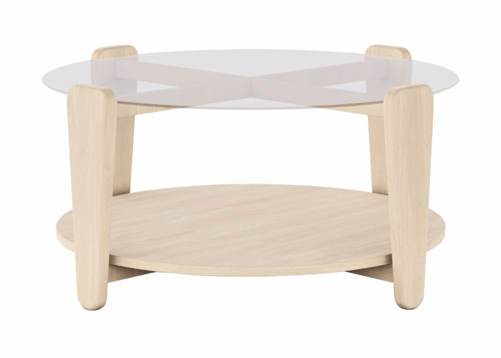 Salontafel \'Arran\' Ø93 - Witgepigmenteerd in de groep Meubels / Tafels / Salontafels bij Reforma (121272)