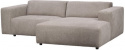 3-Zitsbank \'Willard\' Chaise Longue H - Beige
