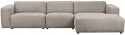 4-Zitsbank \'Willard\' Chaise Longue H - Beige