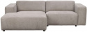 3-Zitsbank \'Willard\' Chaise Longue V - Beige