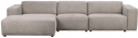 4-Zitsbank \'Willard\' Chaise Longue V - Beige