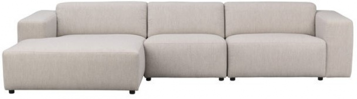 4-zitsbank \'Willard\' chaise longue V - Lichtbeige in de groep Meubels / Banken / 4-zits banken bij Reforma (121337)