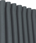 2-pack Gordijn \'Greenwich\' 140x280 - Donkergrijs