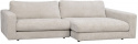 3-zitsbank \'Duncan\' chaise longue H - Lichtgrijs