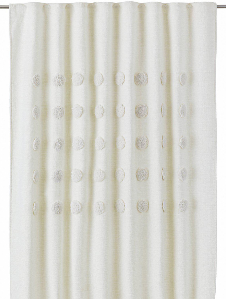 Gordijn \'Pom\' 140x280 - Offwhite in de groep Inrichting / Textiel / Gordijnen bij Reforma (1227-20-002)