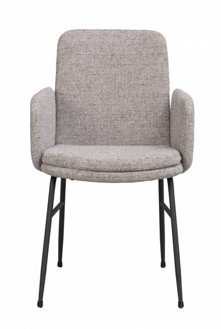 Armstoel \'Conklin\' - Donkerbeige/zwart in de groep Meubels / Zitmeubels / Stoelen bij Reforma (123205)