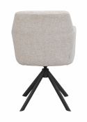 Armstoel \'Gladstone\' - Lichtbeige/zwart