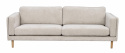 3-Zitsbank \'Braden\' - Lichtbeige/eiken