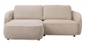 3-zitsbank \'Norris\' Chaise longue links - Lichtbeige