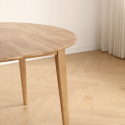 Eettafel \'Saba\' Rond 120cm - Eik