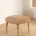 Eettafel \'Saba\' Rond 120cm - Eik