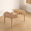 Eettafel \'Saba\' Rond 120cm - Eik