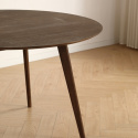 Eettafel \'Luma\' Rond 115 cm - Walnoot