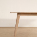 Eettafel \'Line\' 180 cm - Wit gepigmenteerd