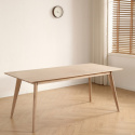 Eettafel \'Line\' 180 cm - Wit gepigmenteerd