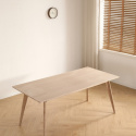 Eettafel \'Line\' 180 cm - Wit gepigmenteerd