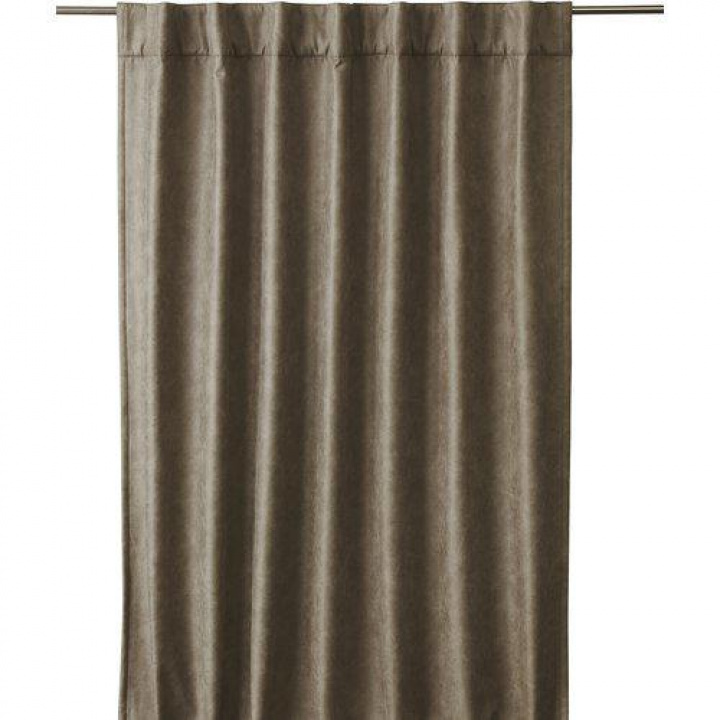 Gordijn \'Lycke\' 135x280 - Donkerbruin in de groep Inrichting / Textiel / Gordijnen bij Reforma (1284-20-162)