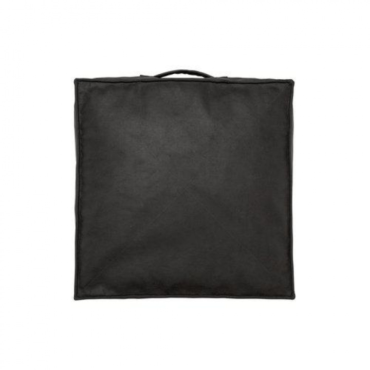 Zitpoef \'Lycke\' 50x50x15 - Zwart in de groep Meubels / Banken / Zitpoefs & Voetensteunen bij Reforma (1284-49-122)
