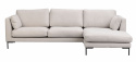 Bank \'Corwin\' Chaise longue rechts - Lichtbeige
