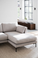 Bank \'Corwin\' Chaise longue rechts - Lichtbeige