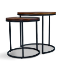 Salontafel \'Prime\' S 2 delen - Notenhout