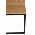 Salontafel incl. tijdschriftenrek \'Ylva\' - Natuurlijk/Zwart
