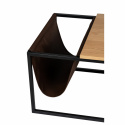 Salontafel incl. tijdschriftenrek \'Ylva\' - Natuurlijk/Zwart