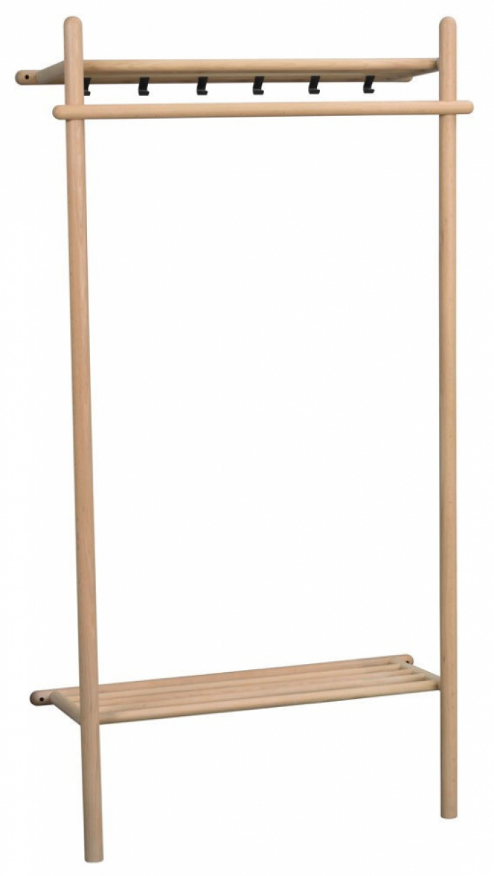 Kledingrek \'Milford\' - Eiken in de groep Meubels / Planken & opslag / Hoed- en schoenenplanken bij Reforma (134266)