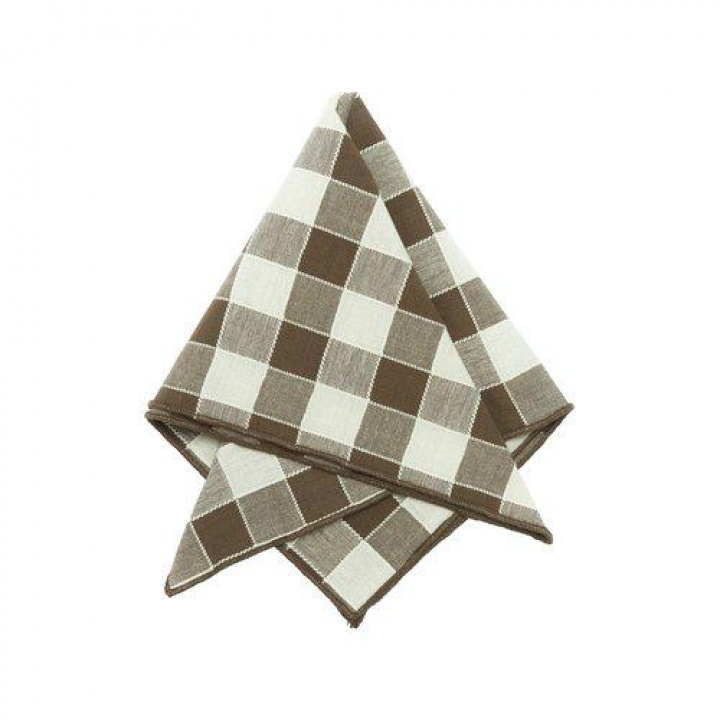 Servet \'Mary\' 45x45 - Bruin in de groep Inrichting / Textiel bij Reforma (1369-83-022)