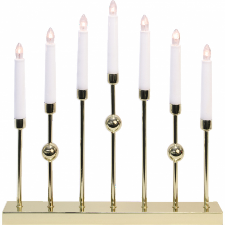 Kaarsenhouder \'Gustavo\' - Messing in de groep Verlichting / Lampen / Kerstverlichting bij Reforma (138-00)