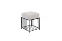 Hocker \'Milou\' Vierkant - Grijs