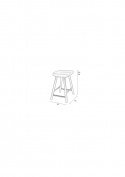 Hocker \'Vander Natural\' - Natuurlijk