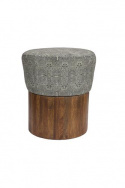 Hocker \'Fragment\' - Zwart/Wit