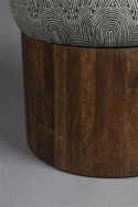 Hocker \'Fragment\' - Zwart/Wit