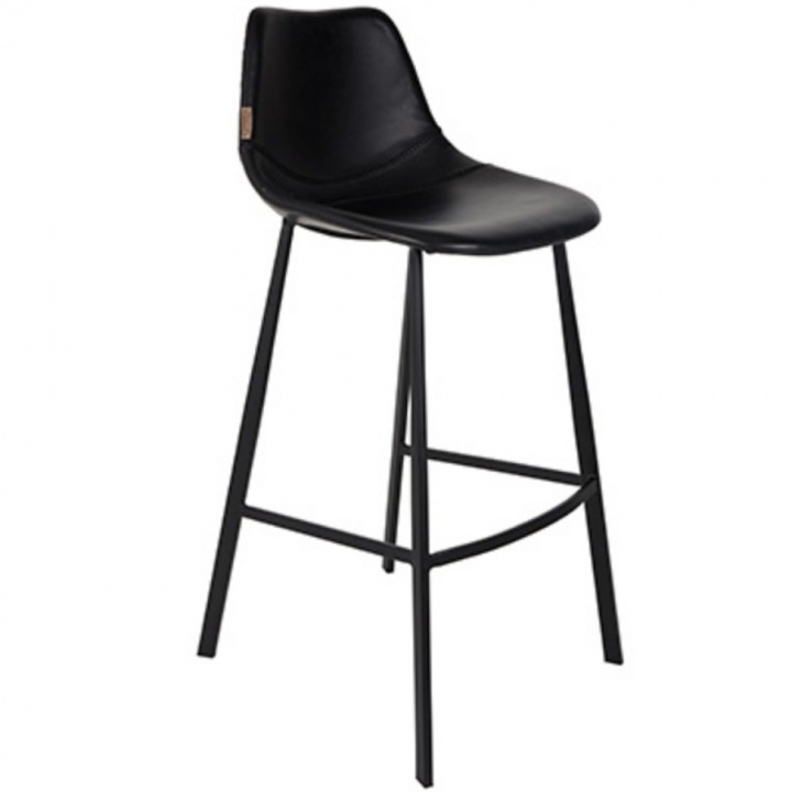 Barkruk \'Franky\' L - Zwart/PU-leer in de groep Meubels / Zitmeubels / Barkrukken bij Reforma (1500039)