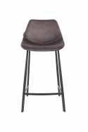 Barstoel \'Franky\' S - Grijs/Velours