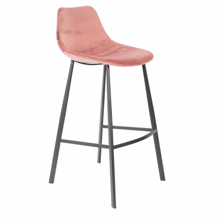Barstoel \'Franky\' L - Roze/Velours in de groep Meubels / Zitmeubels / Barkrukken bij Reforma (1500069)