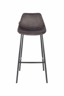 Barstoel \'Franky\' L - Grijs/Velours
