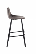 Barstoel \'Franky\' L - Grijs/Velours