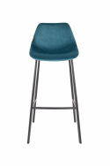 Barstoel \'Franky\' L - Petrol/Velours