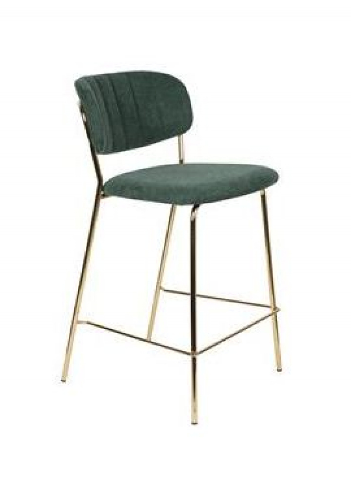 Barstoel \'Jolien\' - Groen/Goud in de groep Meubels / Zitmeubels / Barkrukken bij Reforma (1500092)