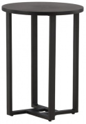 Salontafel \'Livia\' Rond 40cm - Zwart