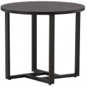 Salontafel \'Livia\' Rond 50cm - Zwart