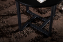 Salontafel \'Livia\' Rond 50cm - Zwart