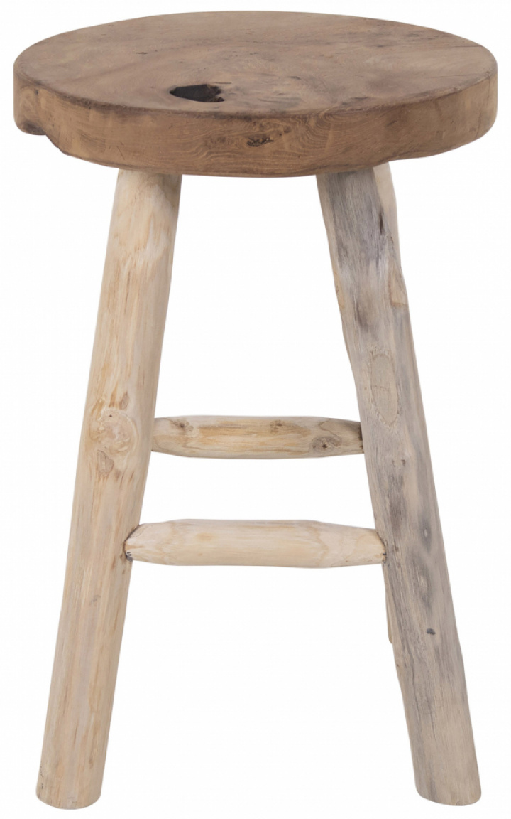 Hocker \'Badia Teak\' - Natuurlijk in de groep Meubels / Zitmeubels / Houten krukken bij Reforma (1501100)